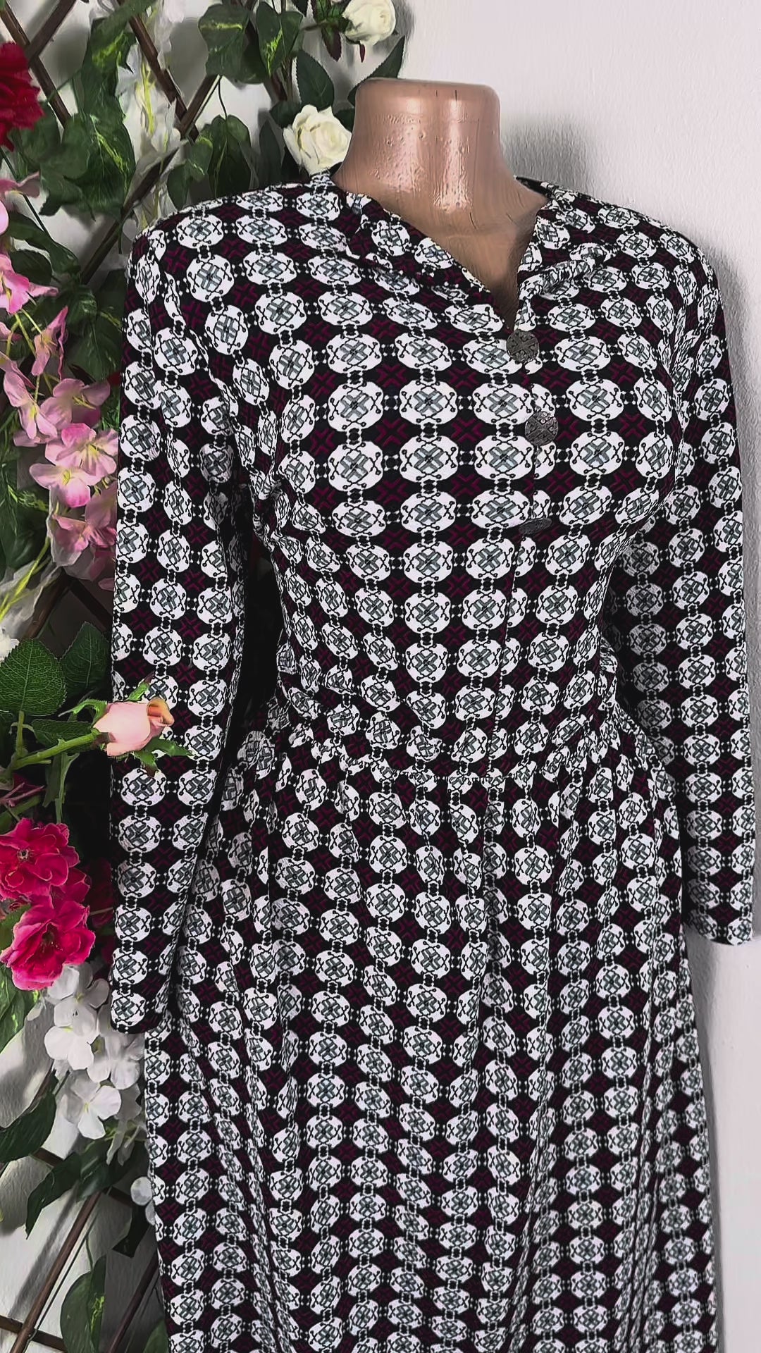 Robe élégante longue manches longues