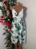 Robe à fine bretelles pente asymétrique- - Perluna Store