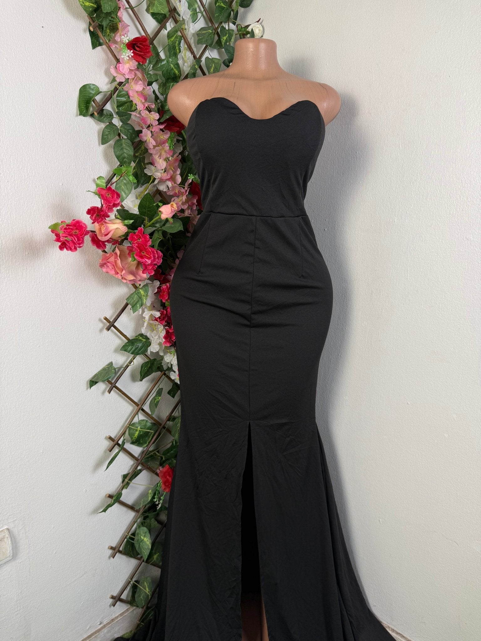 Robe bustier longue à multi fente - Perluna Store - kinshasa