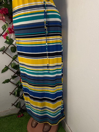 Robe bustier longue à rayures - Perluna Store - kinshasa