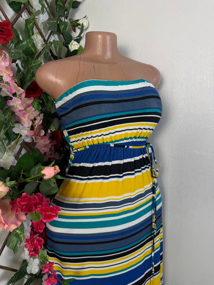 Robe bustier longue à rayures - Perluna Store - kinshasa