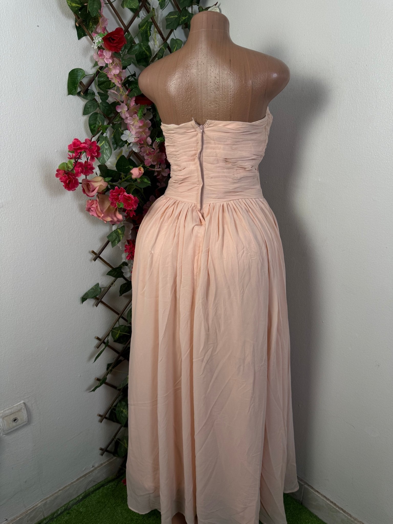 Robe bustier longue évasée  - Perluna Store - kinshasa