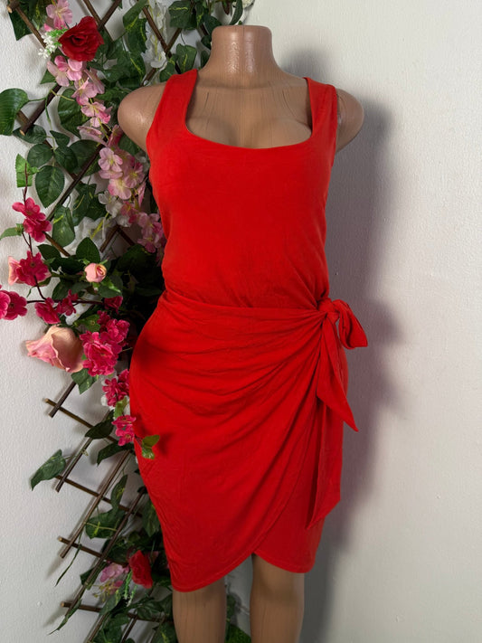 Robe courte a noeud sans manche - Perluna Store - kinshasa