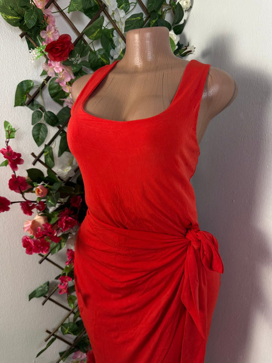Robe courte a noeud sans manche - Perluna Store - kinshasa