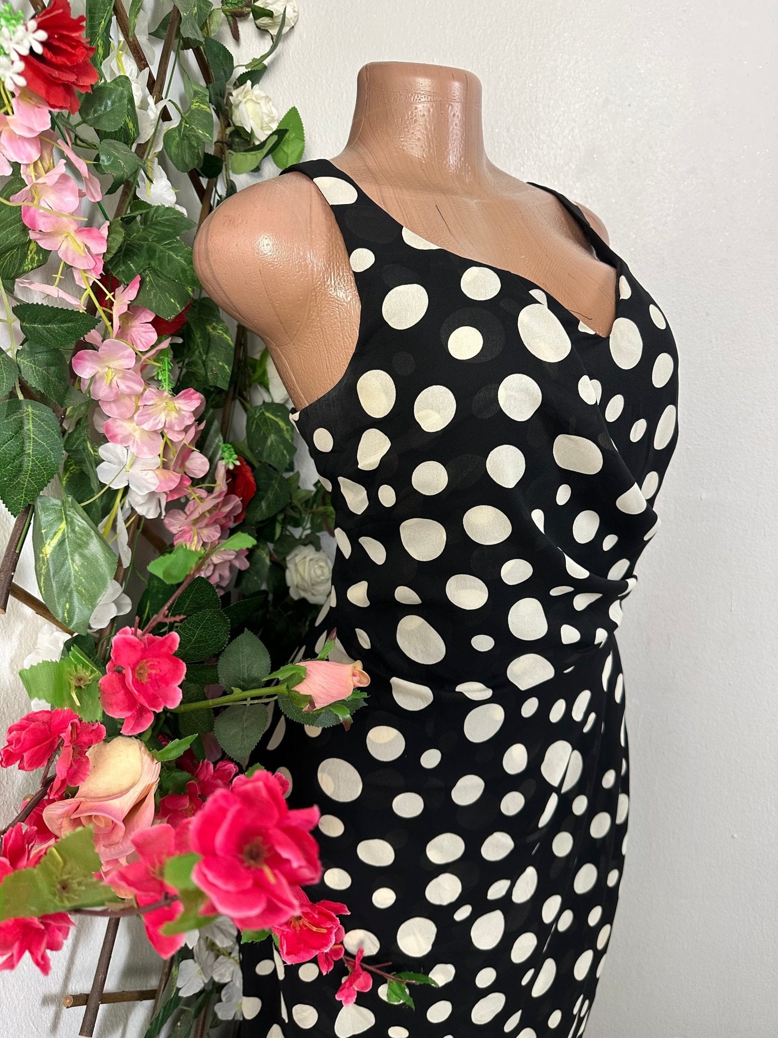 Robe courte drapé à bretelle- - Perluna Store