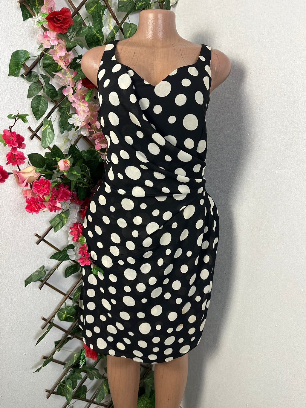 Robe courte drapé à bretelle- - Perluna Store