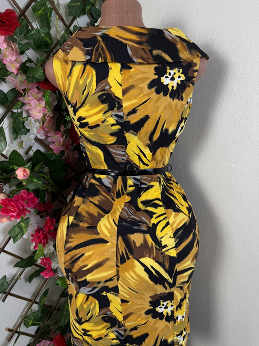 Robe crayon décolletée bateau - Perluna Store - kinshasa