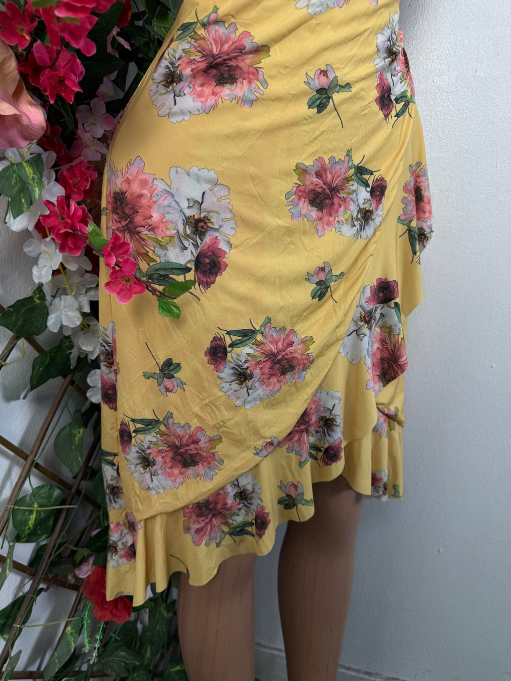 Robe croisé manche courte à ourlet - Perluna Store - kinshasa