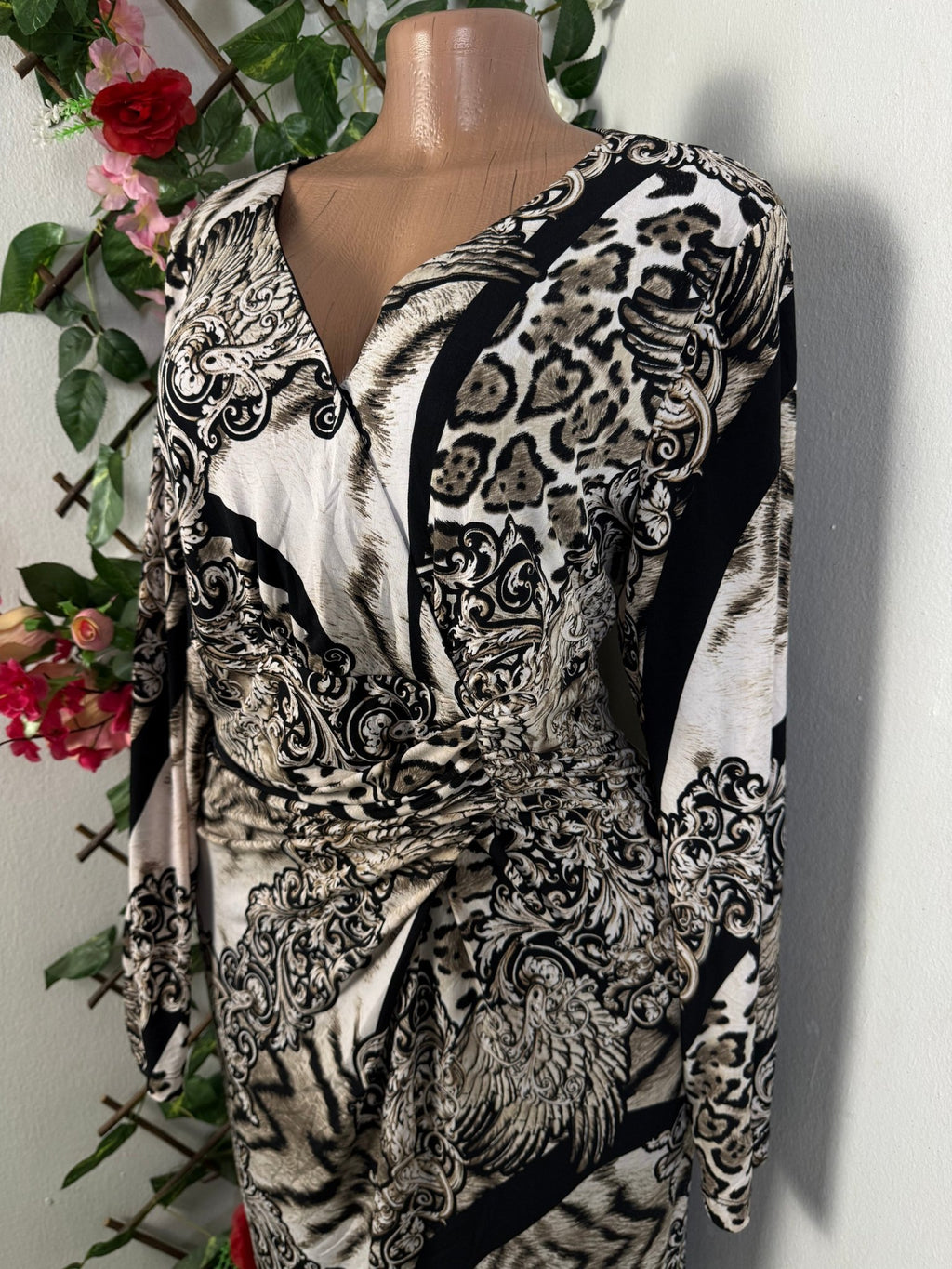 Robe croisé manche longue - Perluna Store - kinshasa