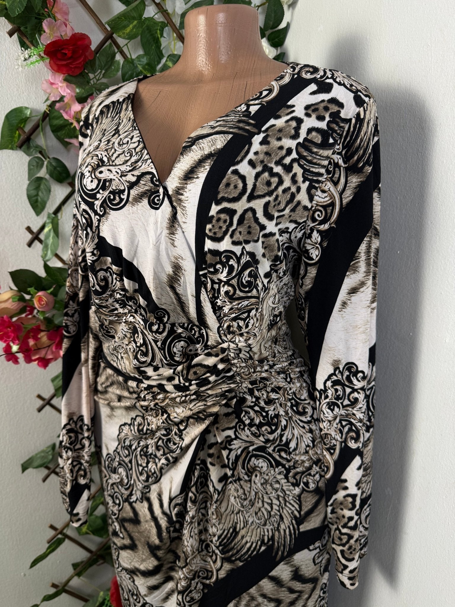 Robe croisé manche longue - Perluna Store - kinshasa