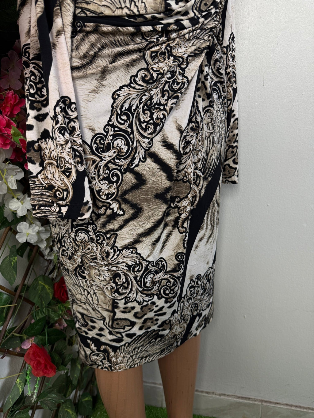 Robe croisé manche longue - Perluna Store - kinshasa