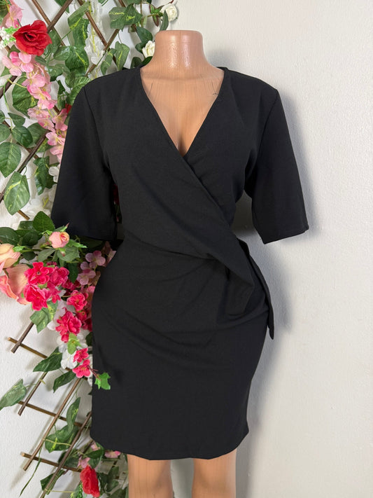Robe croisée manche courte  - Perluna Store - kinshasa