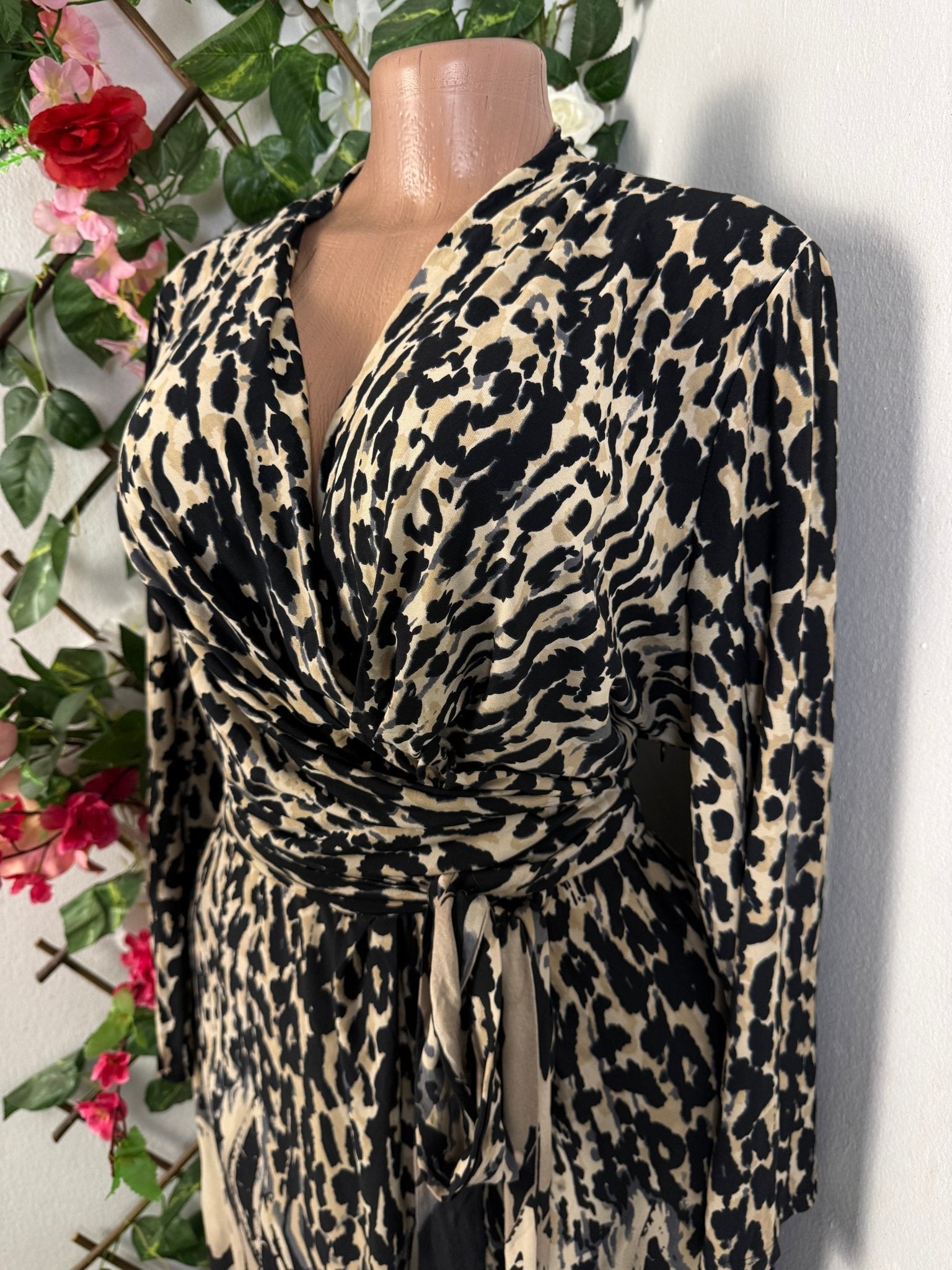 Robe croisée manche longue  - Perluna Store - kinshasa