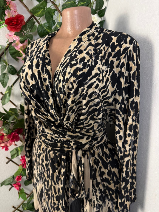 Robe croisée manche longue  - Perluna Store - kinshasa