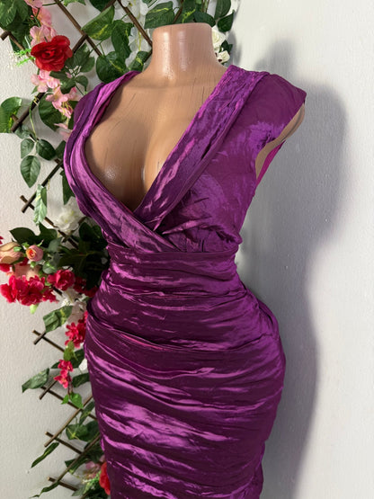 Robe de fête mi longue sans manche - Perluna Store - kinshasa
