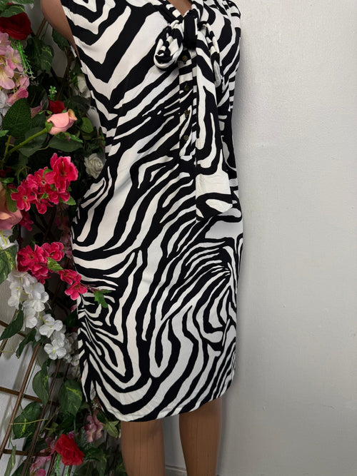 Robe décontracté à noeud- - Perluna Store