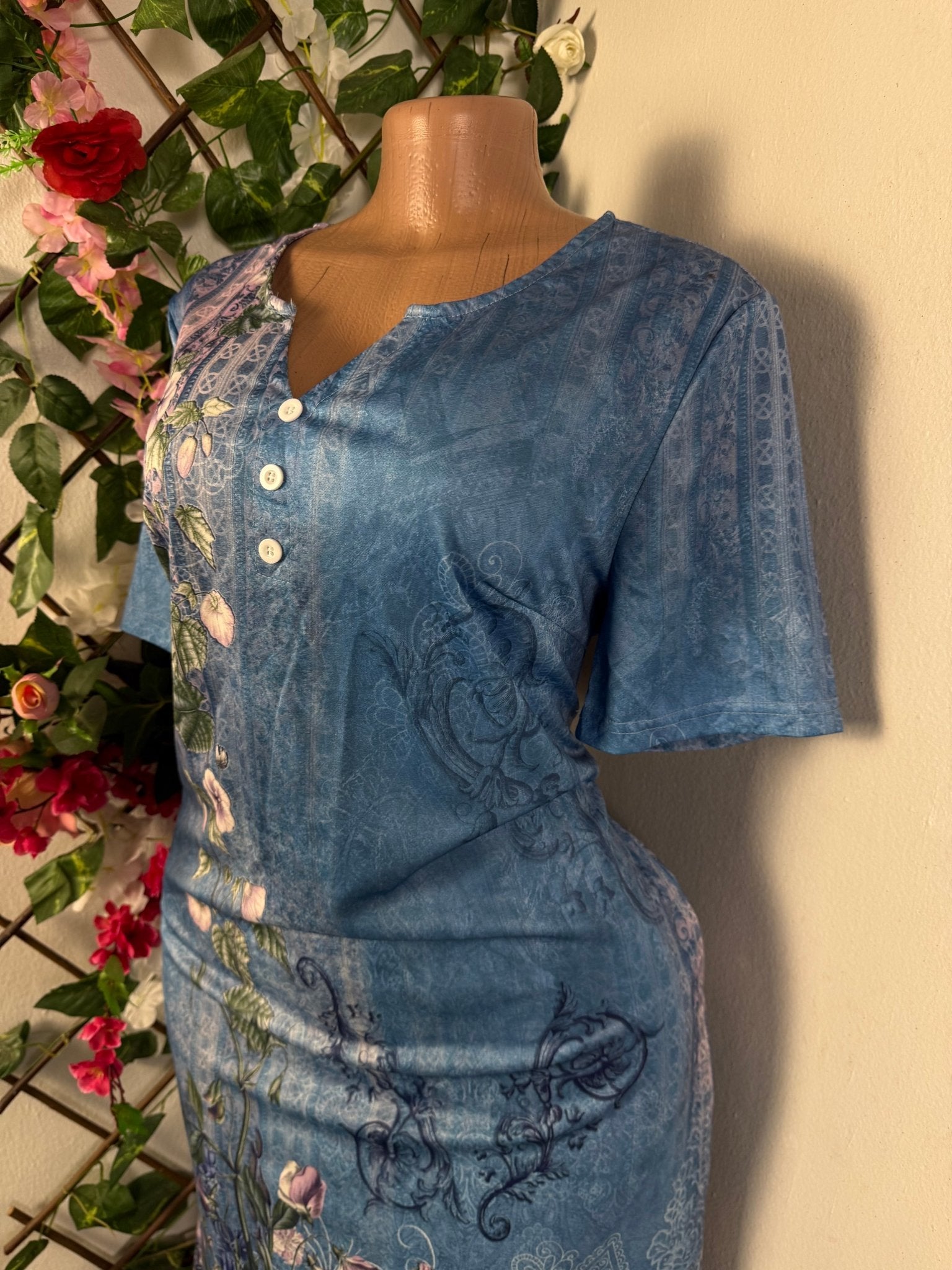 Robe décontracté manche courte - Perluna Store - kinshasa