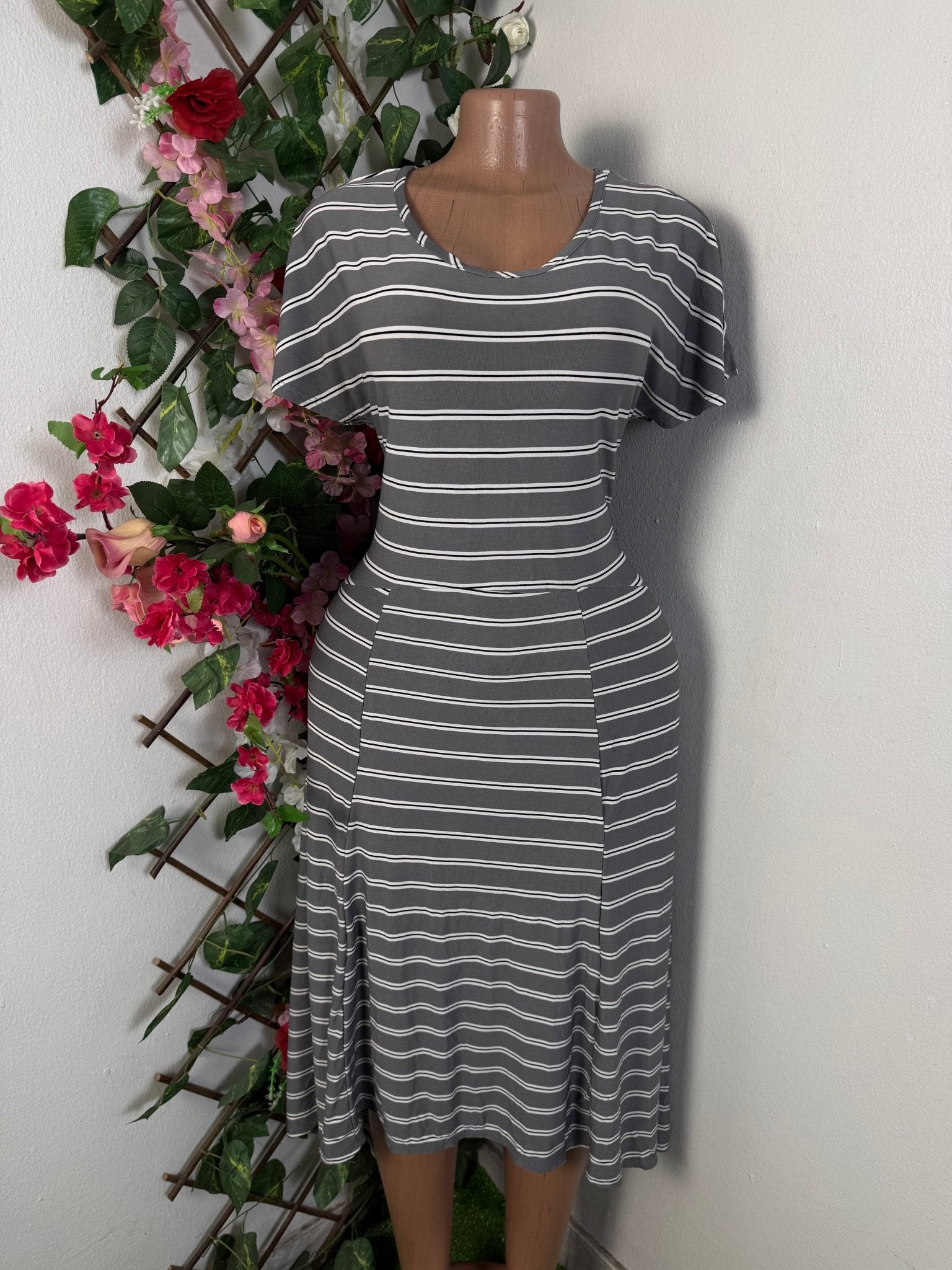 Robe décontractée longue courte manche - Perluna Store