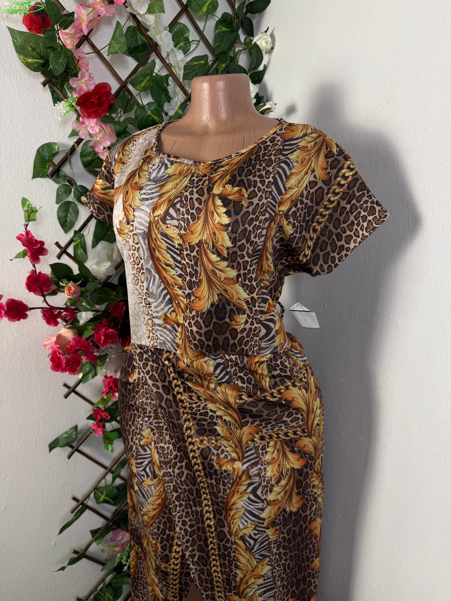 Robe décontractée longue manche courte - Perluna Store - kinshasa