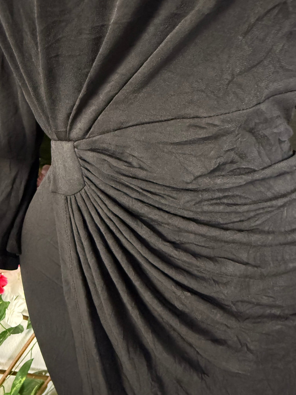 Robe drapé taille manche longue - Perluna Store