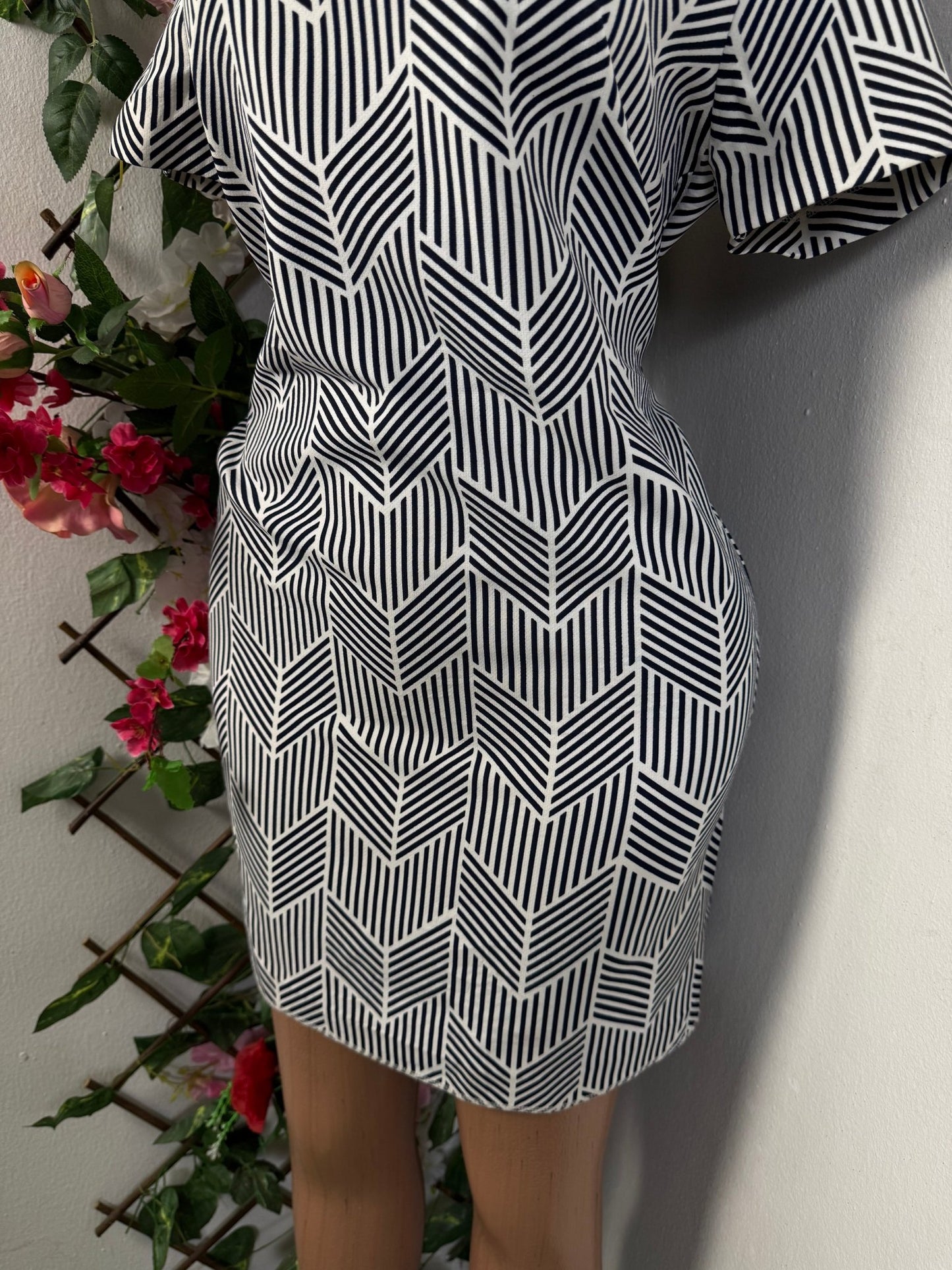 Robe droite courte mange  - Perluna Store - kinshasa