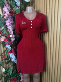 Robe droite élegante longue manches courtes - Perluna Store
