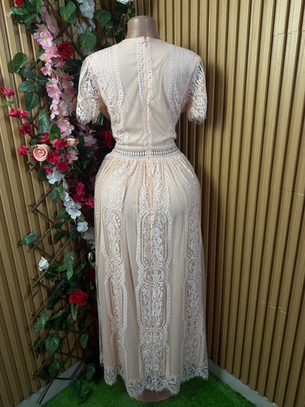 Robe droite élegante longue manches courtes - Perluna Store