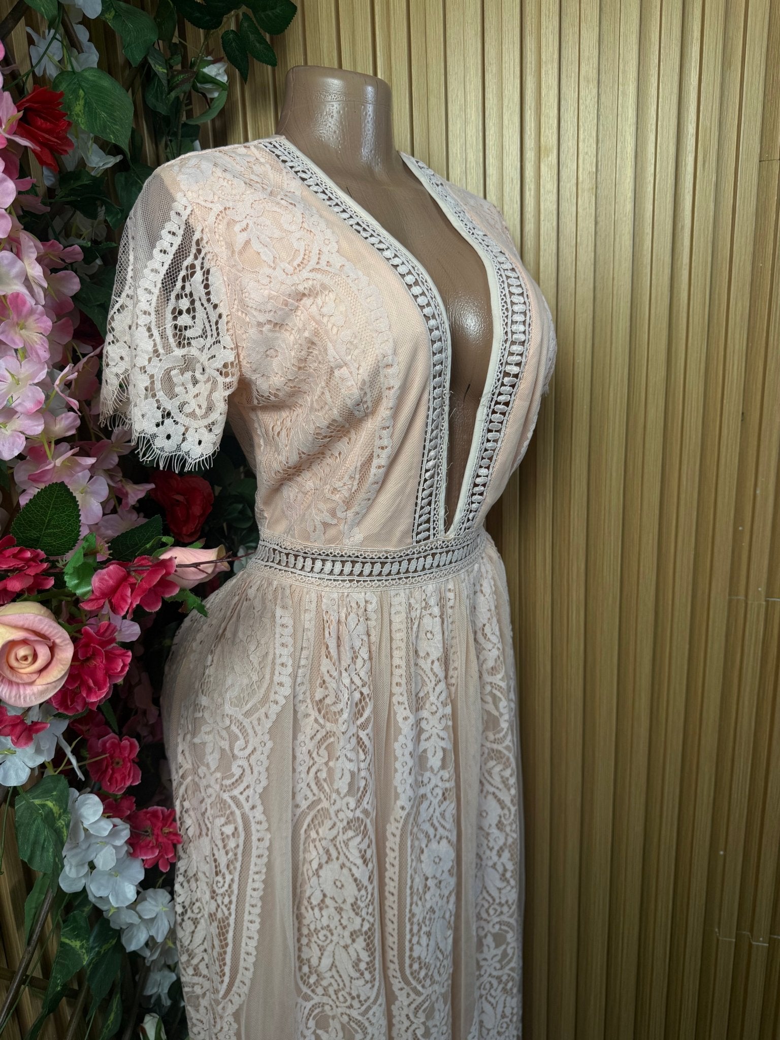 Robe droite élegante longue manches courtes - Perluna Store