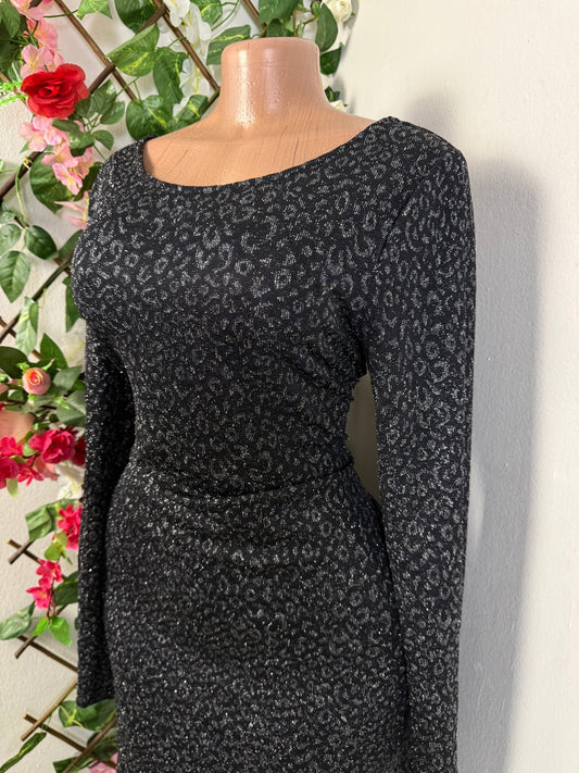 Robe droite en pailleté  - Perluna Store - kinshasa