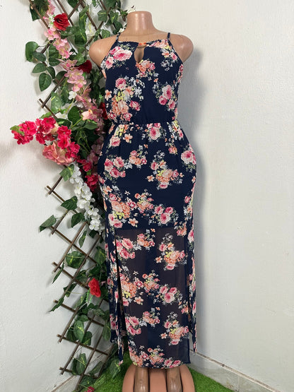 Robe droite longue à fine bretelle - Perluna Store - kinshasa