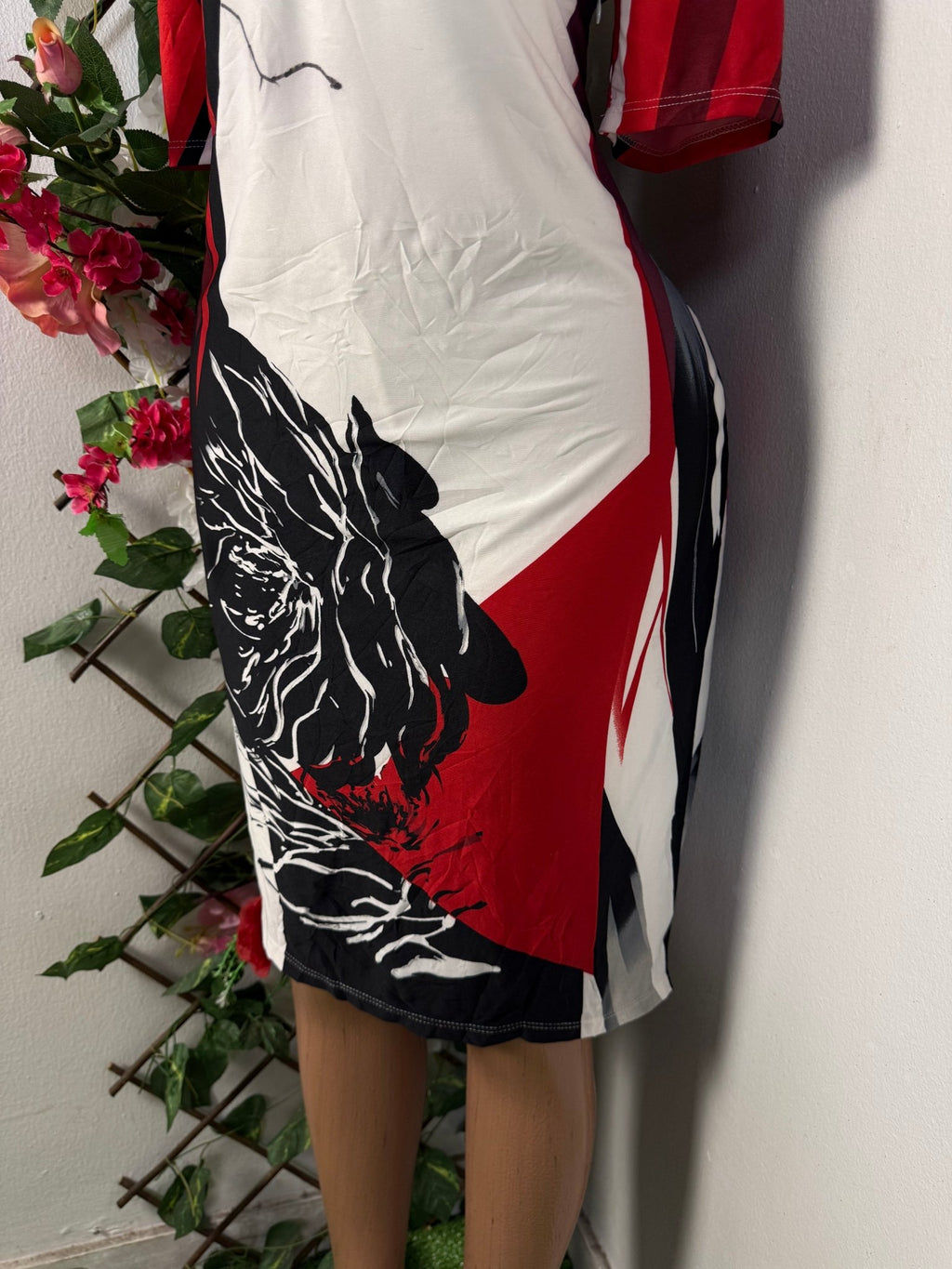 Robe droite manche courte  - Perluna Store - kinshasa