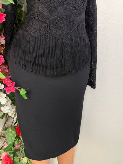Robe droite manche longue - Perluna Store - kinshasa