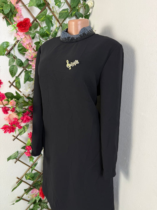 Robe droite mi longue manche longue - Perluna Store - kinshasa