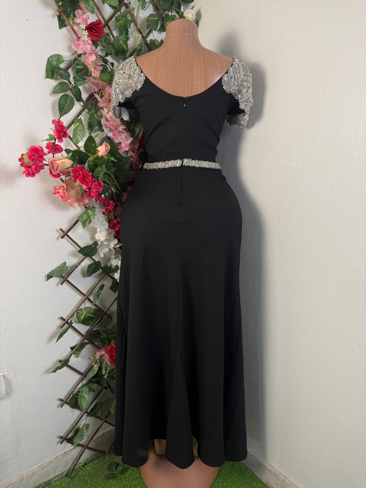 Robe élegante droite longues manches courtes - Perluna Store