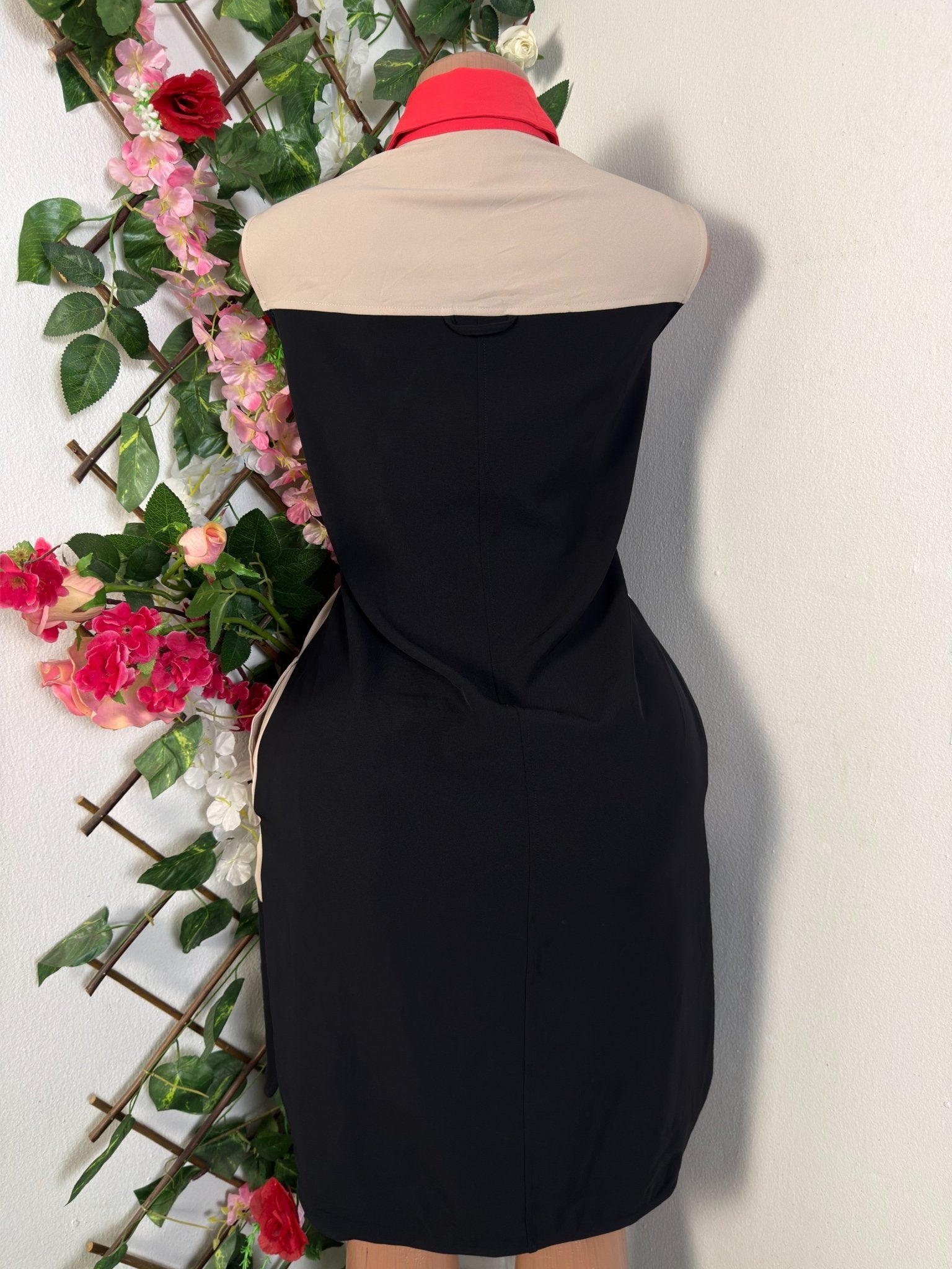 Robe élégante droite sans manches col chemise - Perluna Store