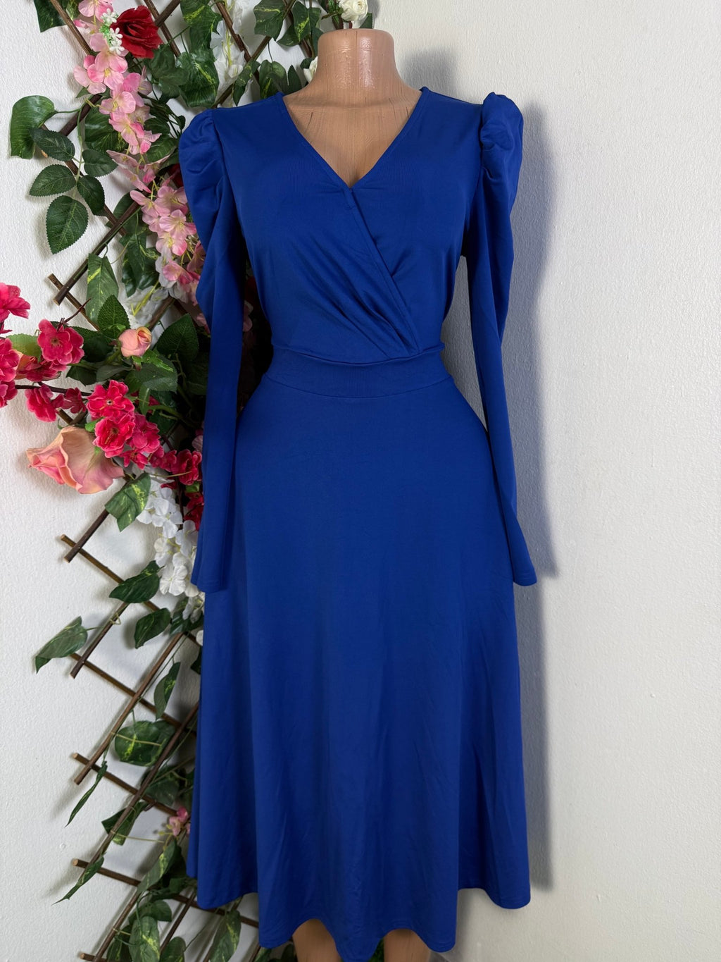 Robe élégante évasée longues manches longues - Perluna Store