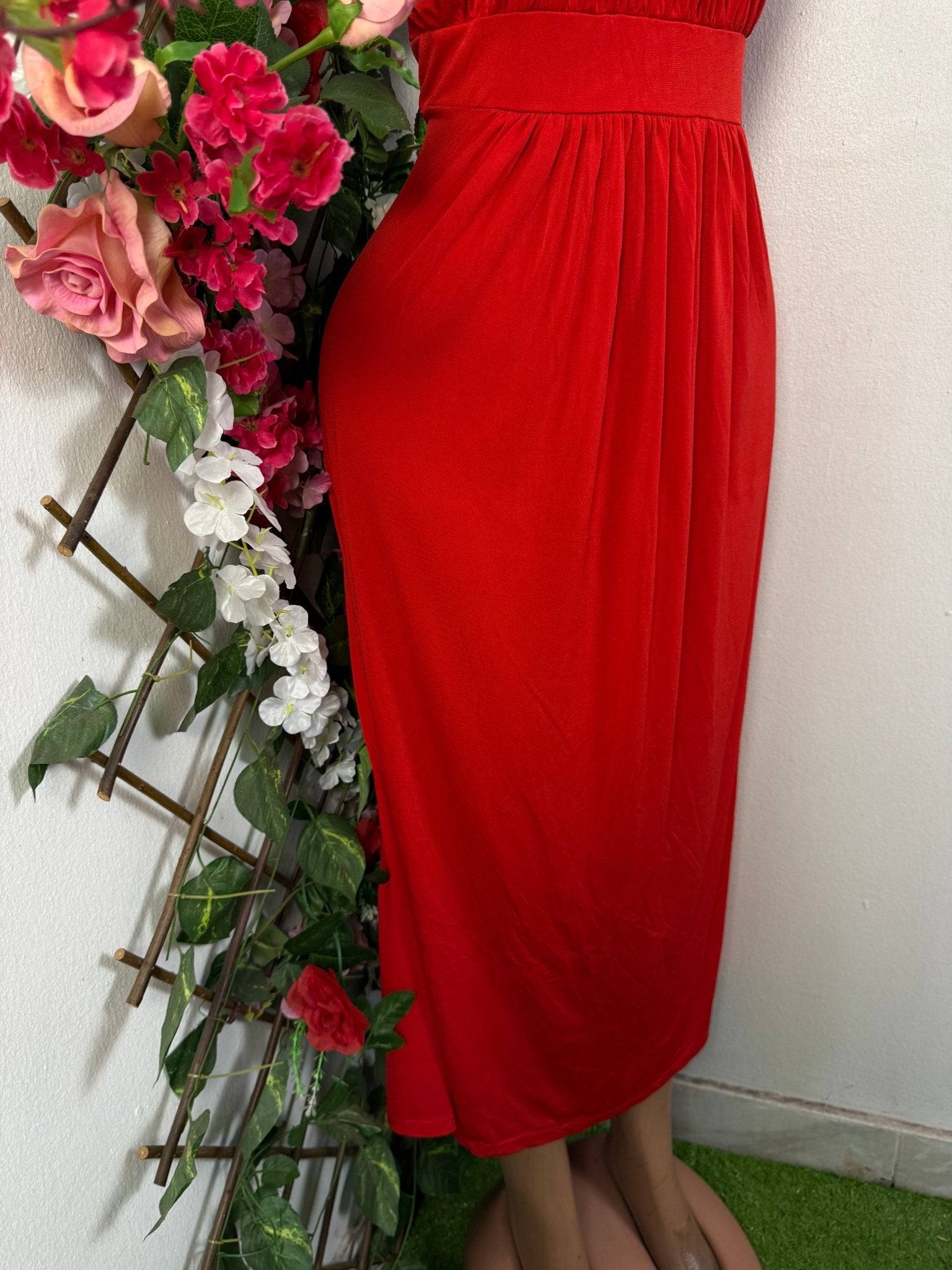 Robe élégante longue sans manche - Perluna Store - kinshasa