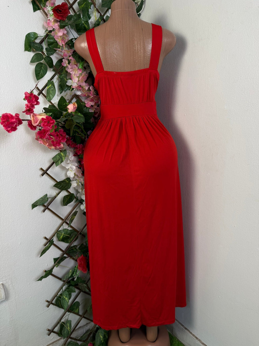 Robe élégante longue sans manche - Perluna Store - kinshasa