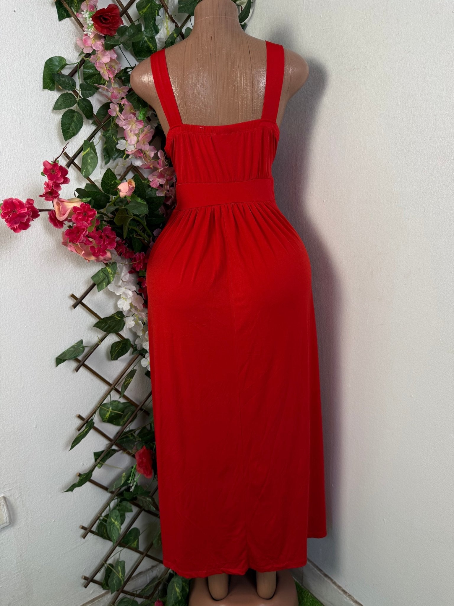 Robe élégante longue sans manche - Perluna Store - kinshasa