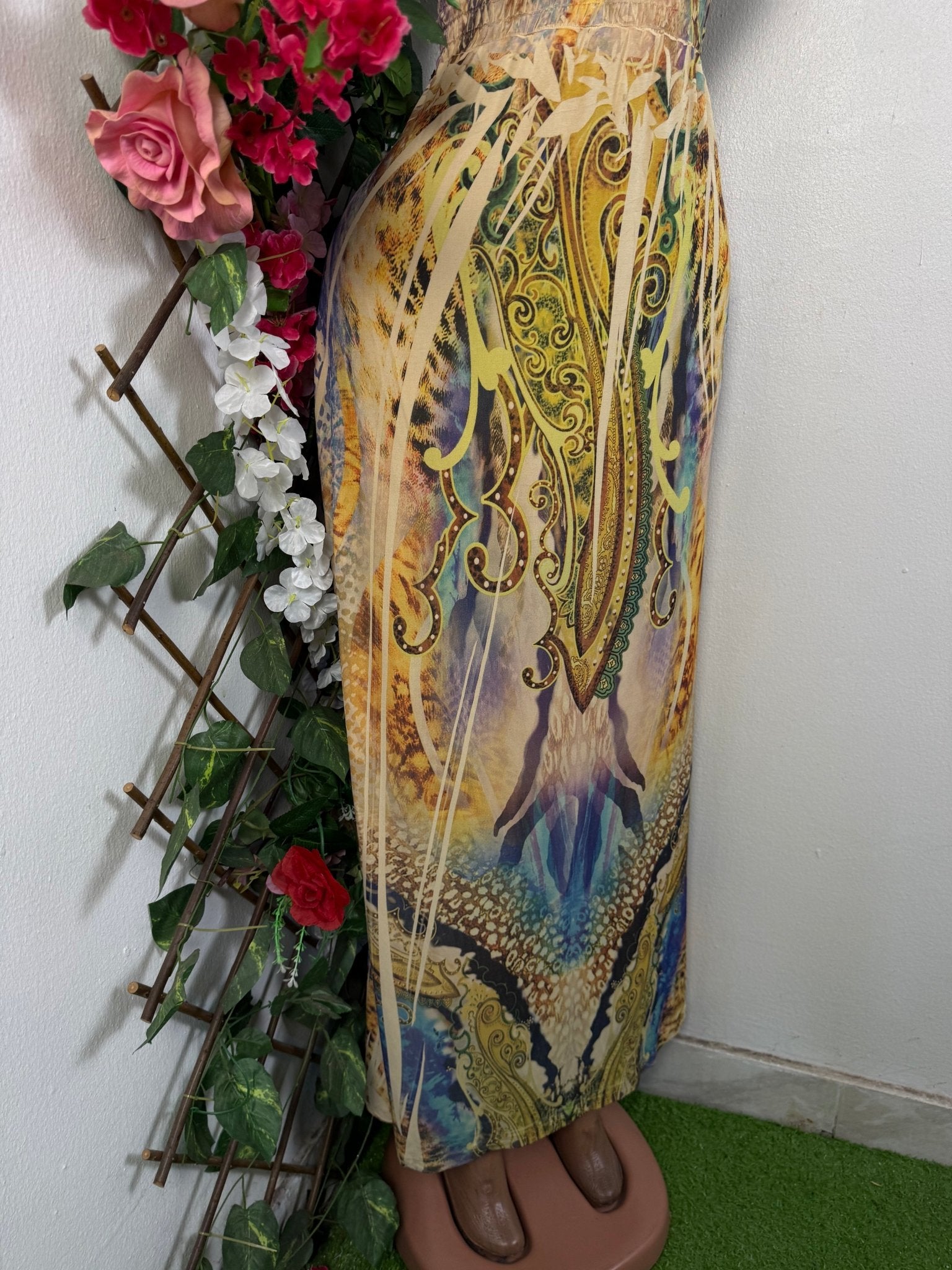 Robe élégante longue sans manches - Perluna Store - kinshasa