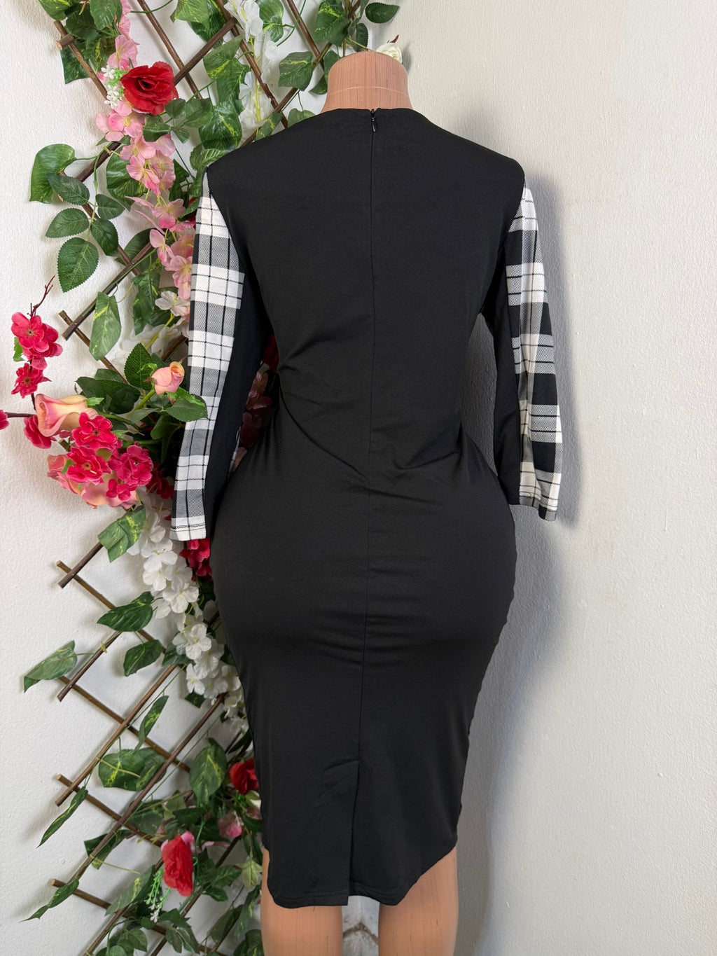 Robe élegante manches longues deux temps - Perluna Store - kinshasa