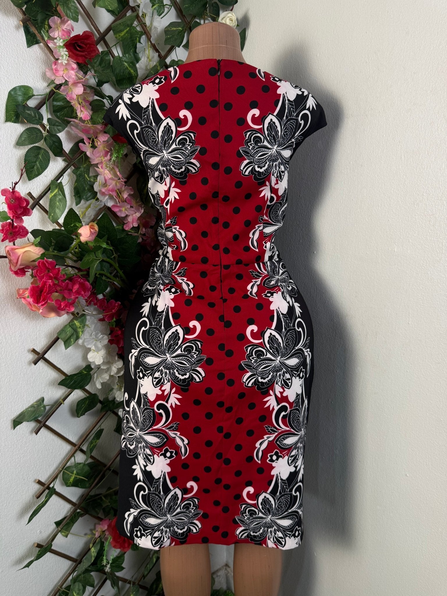 Robe élegante sans manches imprimée fleurie - Perluna Store