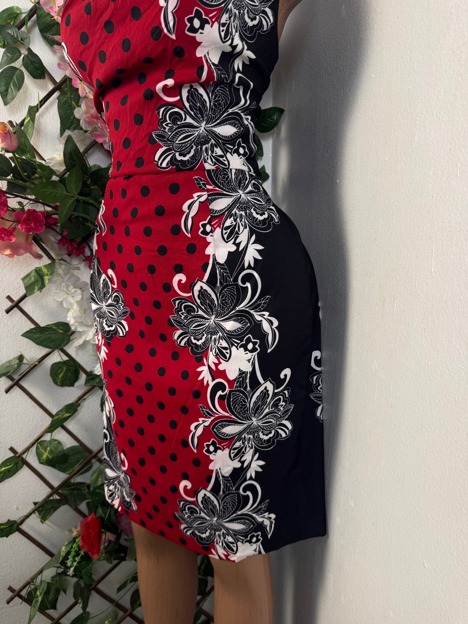 Robe élegante sans manches imprimée fleurie - Perluna Store