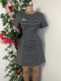 Robe élengante droite manches courtes - Perluna Store