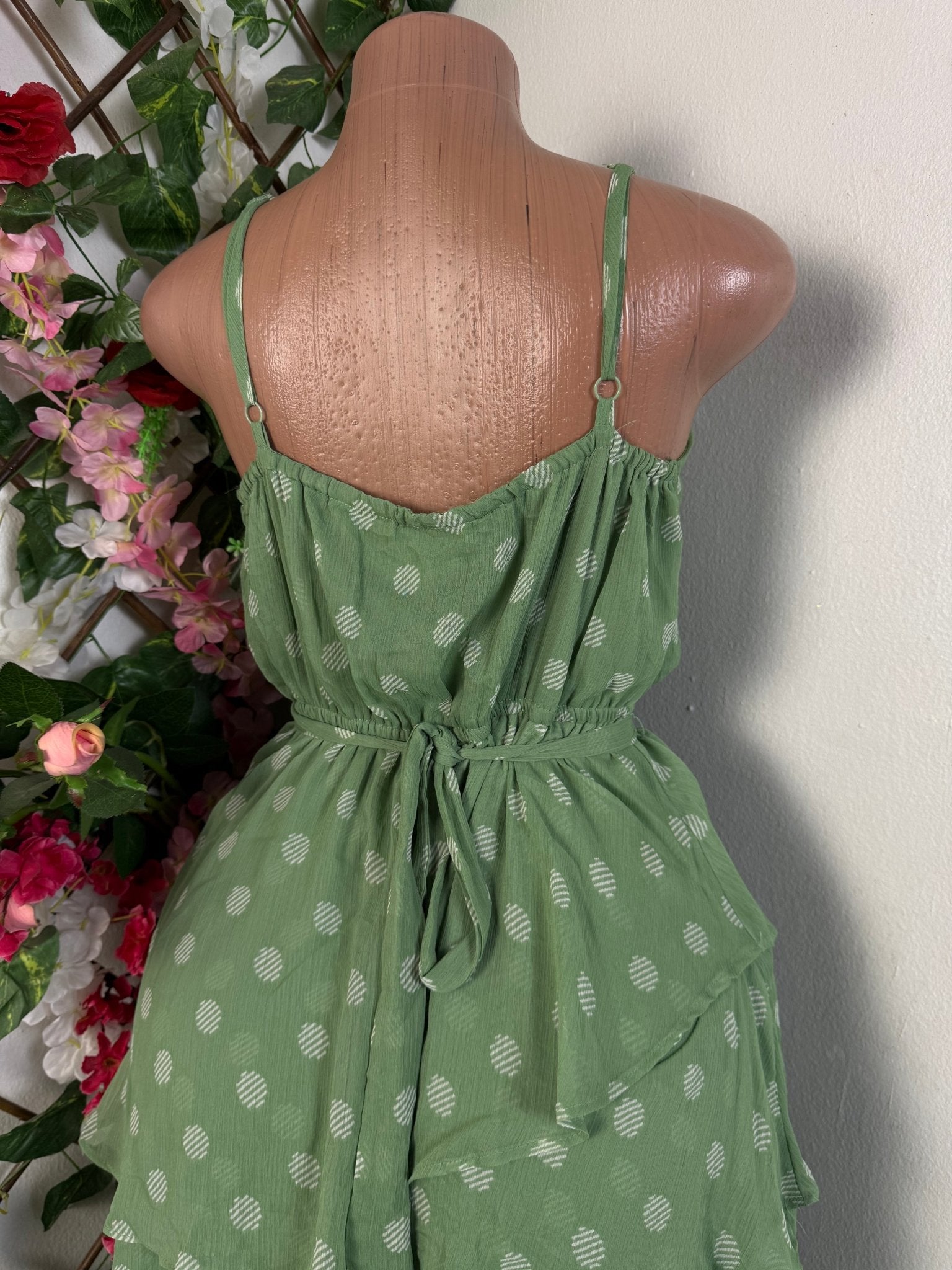 Robe en voile volant à fine bretelle - Perluna Store - kinshasa