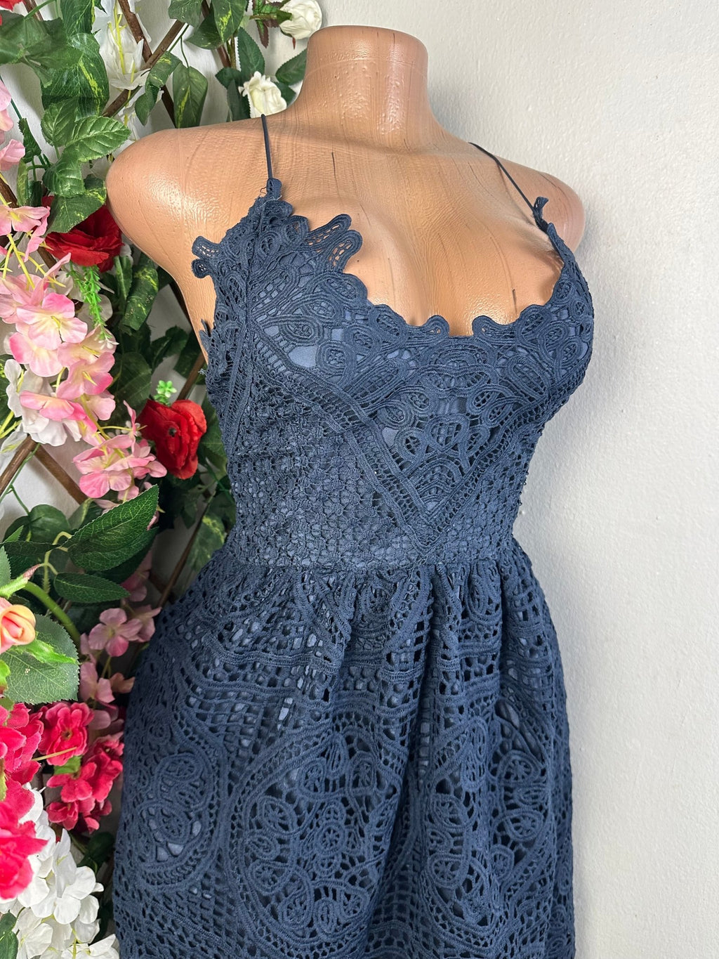 Robe évasée à fine bretelle imprimée bretelle - Perluna Store - kinshasa