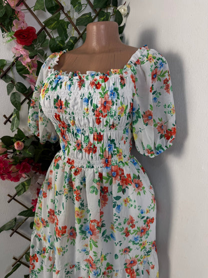 Robe évasée à imprimé floral - Perluna Store - kinshasa