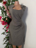 Robe évasée colle carrée drapé taille - Perluna Store