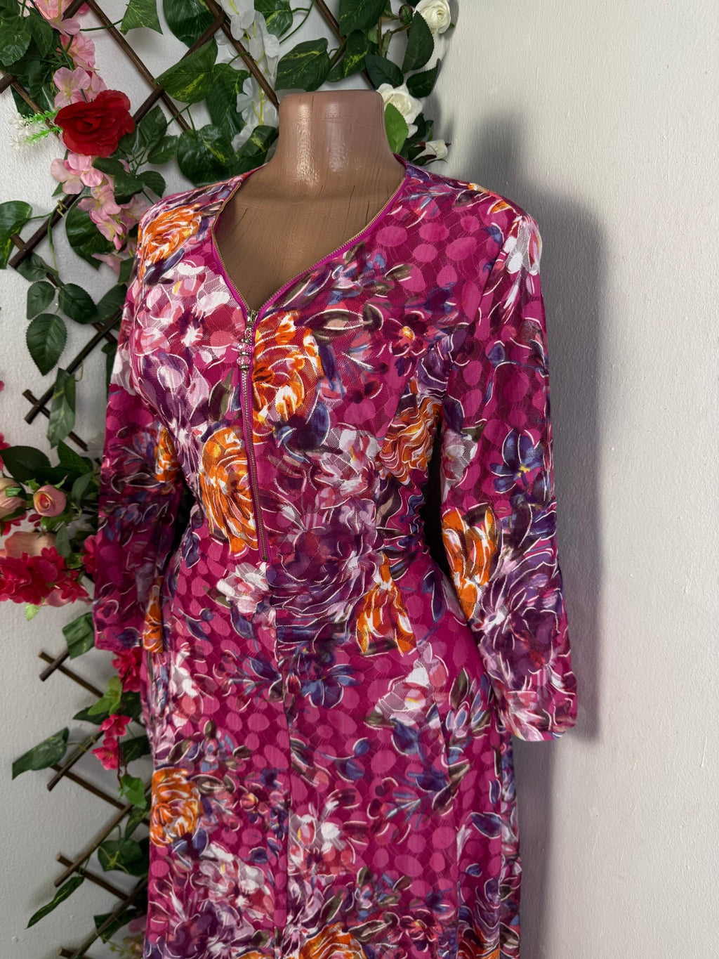 Robe évasée en maille fine manche - Perluna Store - kinshasa