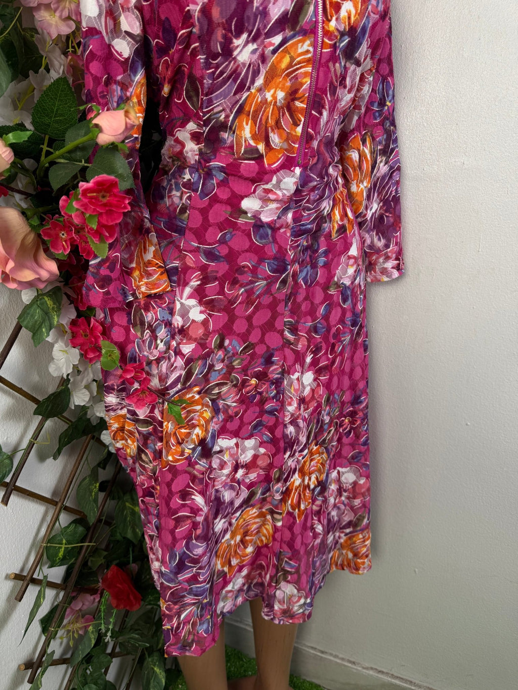 Robe évasée en maille fine manche - Perluna Store - kinshasa